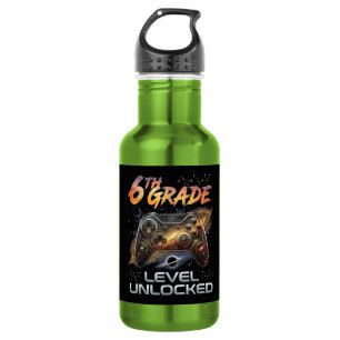 Back to School 6th Grade Gamer First Day School 532 Ml Water Bottle