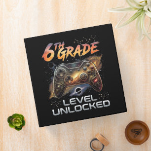 Back to School 6th Grade Gamer First Day School Binder