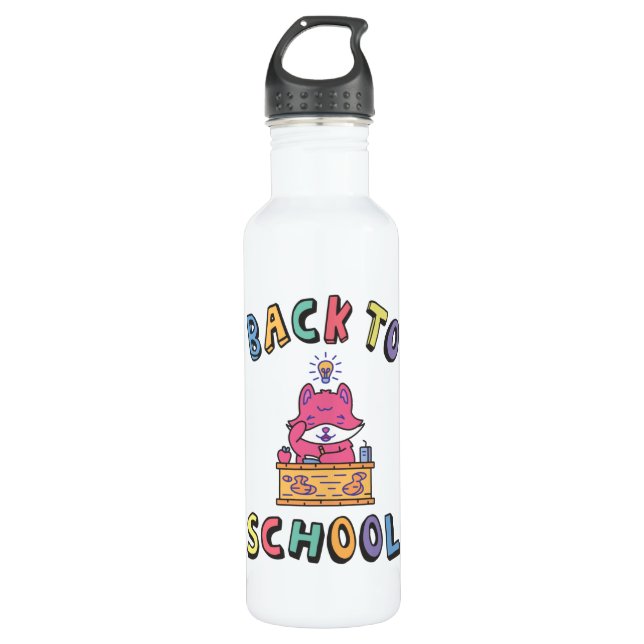 Back to school 710 ml water bottle (Front)