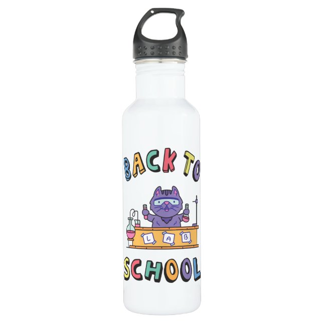 Back to school 710 ml water bottle (Front)