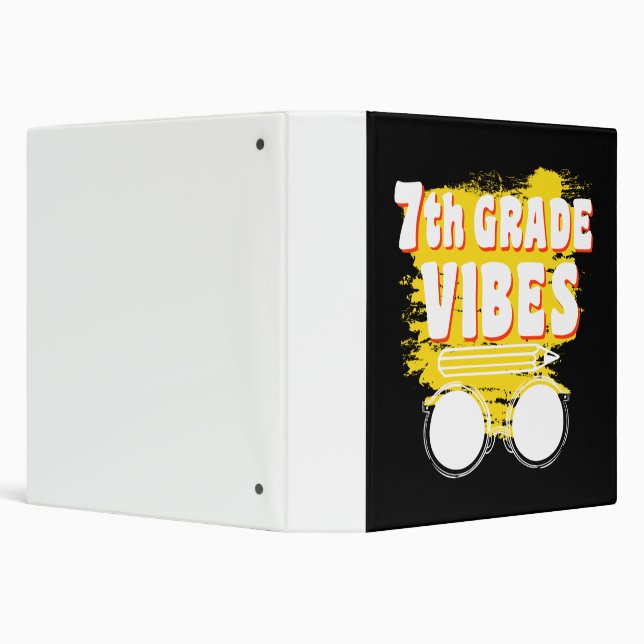 Back To School 7th Grade Vibes Shirt First Day Kid Binder (Background)