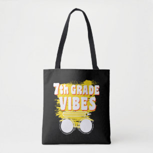 Back To School 7th Grade Vibes Shirt First Day Kid Tote Bag