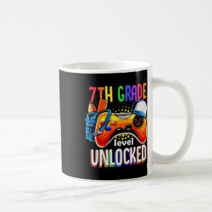 Back To School 7th Seventh Grade Level Unlocked Coffee Mug