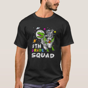 Back To School - 8Th Grade Dinosaur Squad Teacher T-Shirt