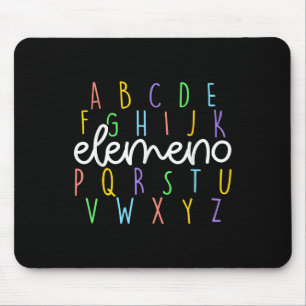 Back To School Abc Elemeno Kindergarten Teacher St Mouse Pad