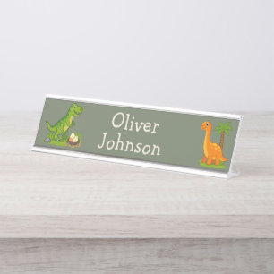 Back to School Adventure Starts Here Dinosaur Desk Name Plate