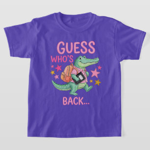 Back To School Alligator T Shirt