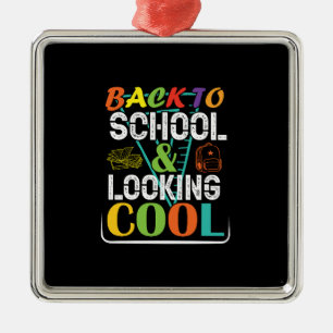 Back To School And Looking Cool Metal Ornament
