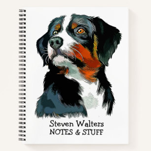Back to school Appenzeller Sennenhund notebook