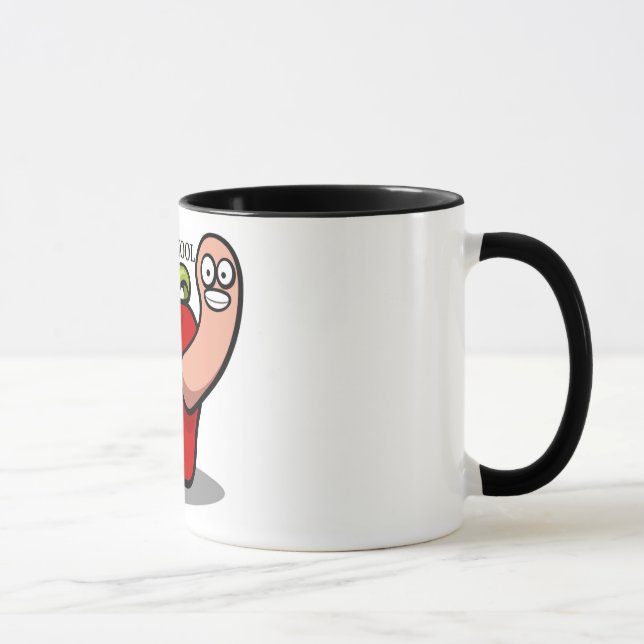 "BACK TO SCHOOL" APPLE MUG (Right)