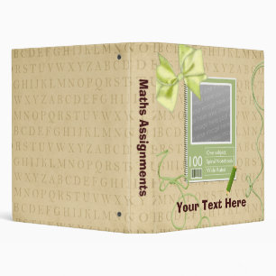 Back to school assignment folder binder