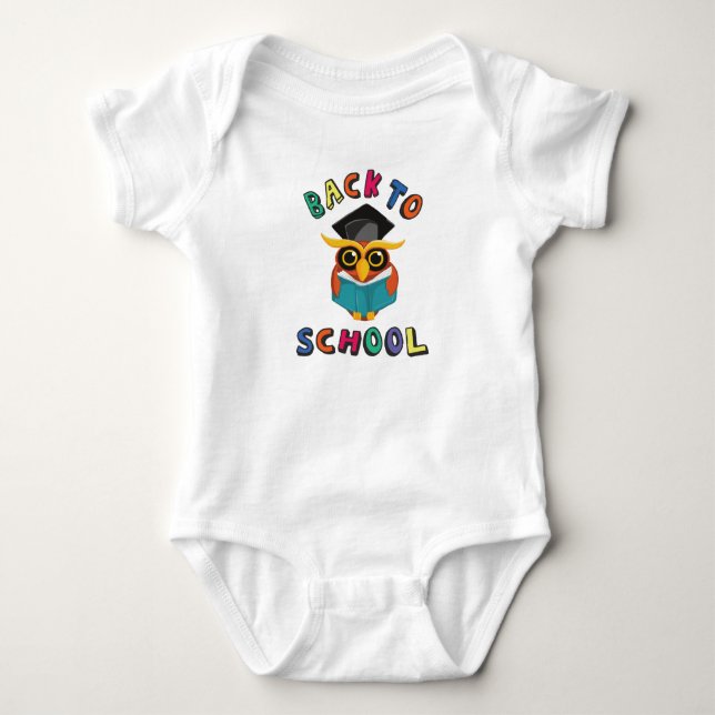 Back to school baby bodysuit (Front)