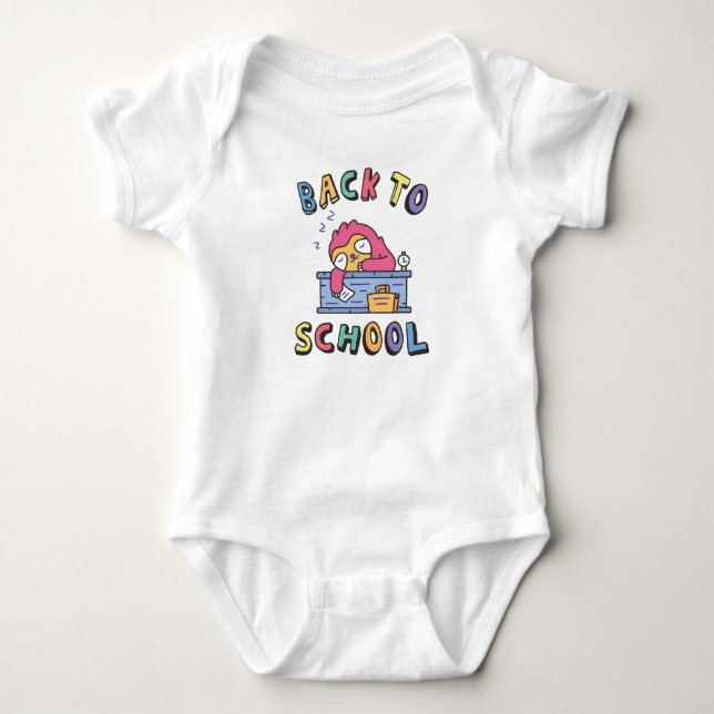 Back to school baby bodysuit (Front)