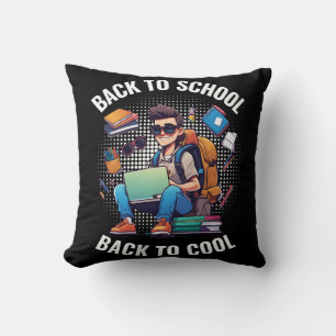 Back To School Back To Cool Throw Pillow