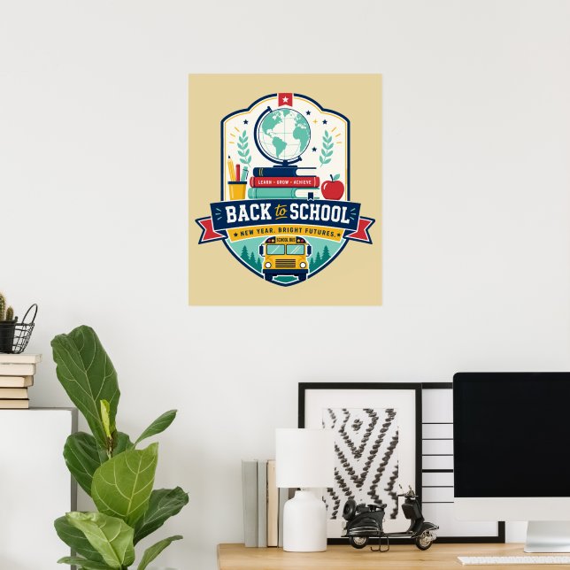 Back to School Badge Design Poster (Home Office)