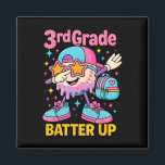 Back To School Baseball Ice Cream Drip First Day O Magnet<br><div class="desc">Back To School Baseball Ice Cream Drip First Day Of School 2</div>