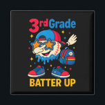 Back To School Baseball Ice Cream Drip First Day O Magnet<br><div class="desc">Back To School Baseball Ice Cream Drip First Day Of School</div>