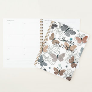 Back to School Beautiful Butterflies Personalized Planner