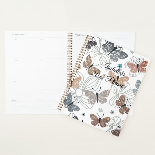 Back to School Beautiful Butterflies Personalized Planner (Display)