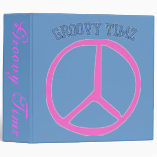 BACK TO SCHOOL BINDERS - GROOVY TIMZ PEACE SIGN