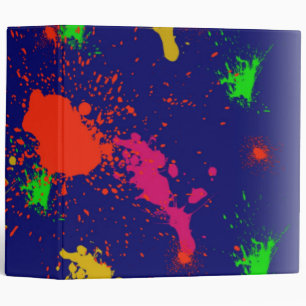 BACK TO SCHOOL BINDERS - PAINT SPLATS - GIFTS