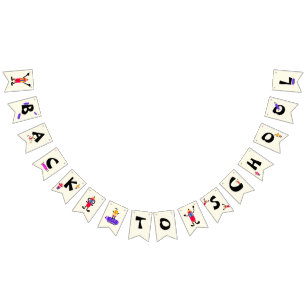 Back to school bunting flags