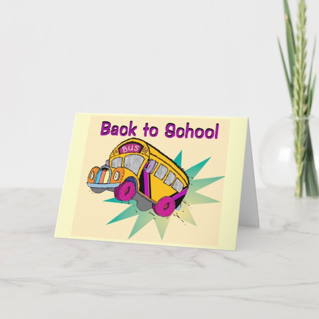Back to School Bus-card Card (Front)