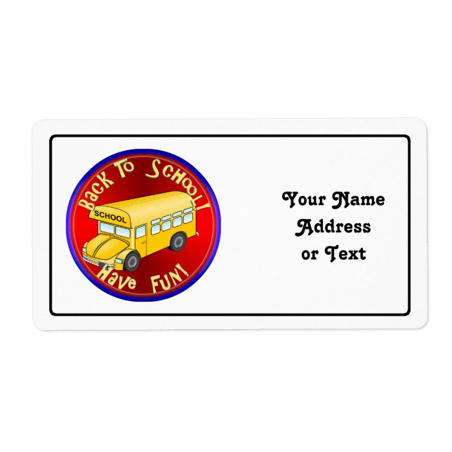 Back To School Bus Fun (Front)