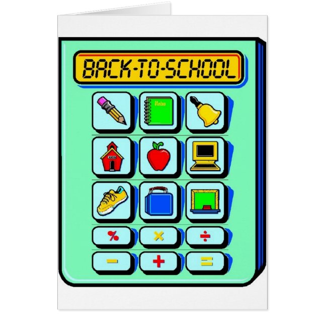 Back To School Calculator (Front)