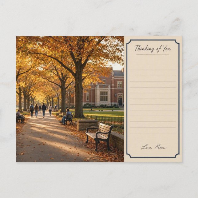 Back‑to‑School Campus Postcard • Parent Message &  (Front)