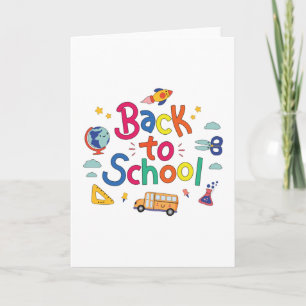 Back to school card