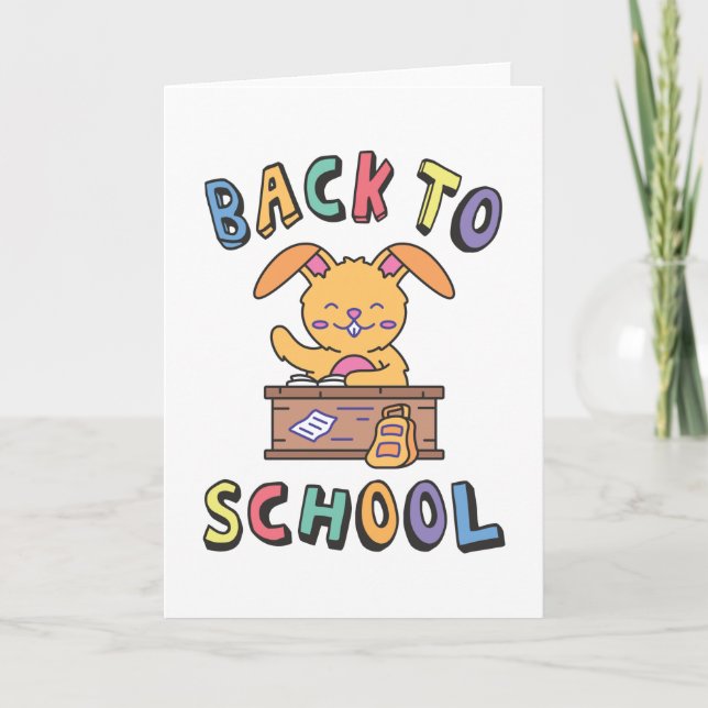 Back to school card (Front)