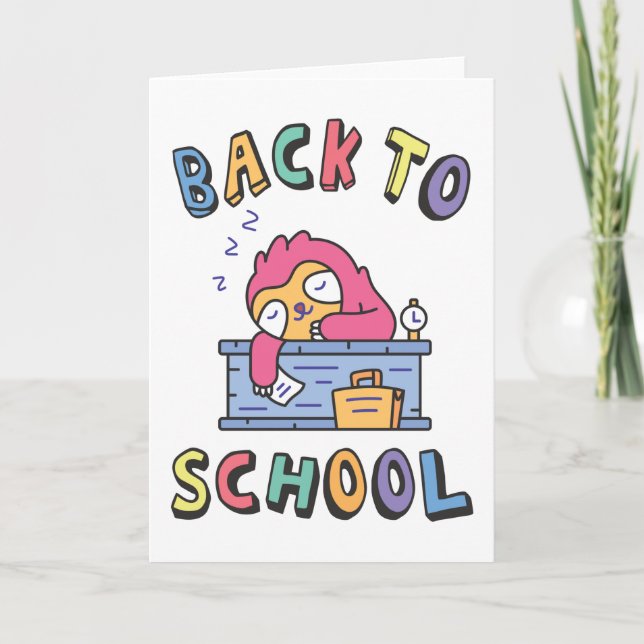 Back to school card (Front)
