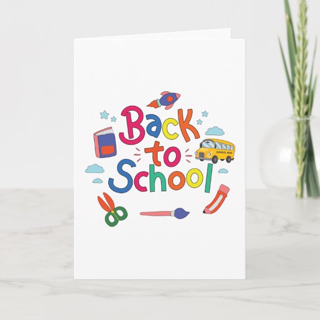 Back to school card (Front)
