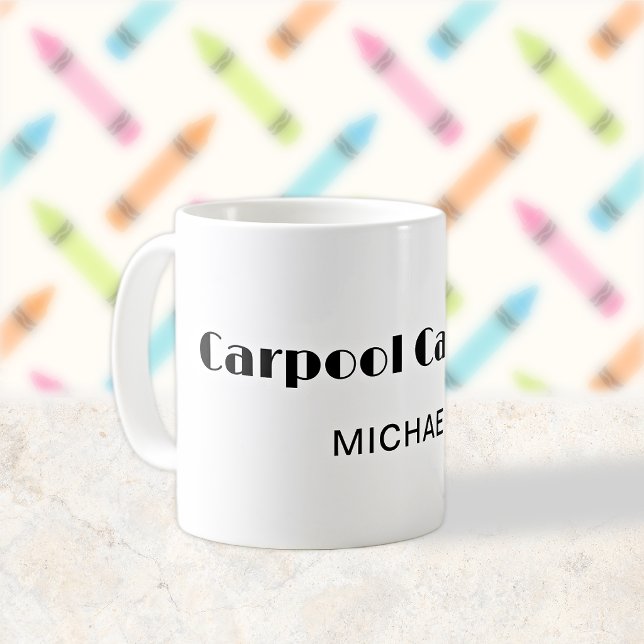 Back to School Carpool Dad Coffee Mug (Creator Uploaded)