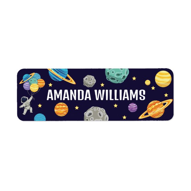 Back to school Cartoon Space Planets Astronaut (Front)