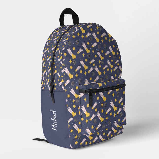Back To School - Celestial Wonder Personalized  Printed Backpack (Back Corner Left)