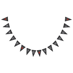 Back to School Chalkboard Classroom Decor Bunting  Flags