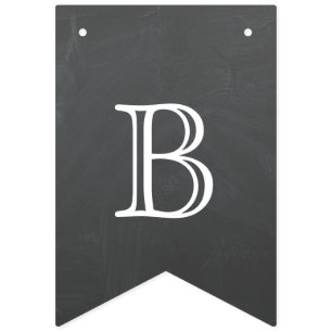 Back to school - chalkboard design bunting flags