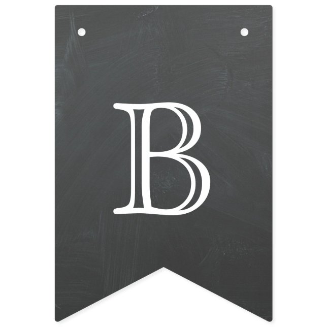 Back to school - chalkboard design bunting flags (Second Flag)