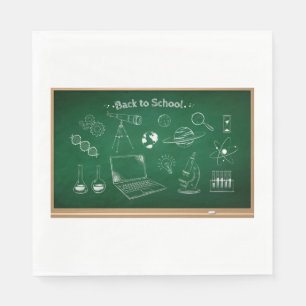 Back To School Chalkboard Napkin
