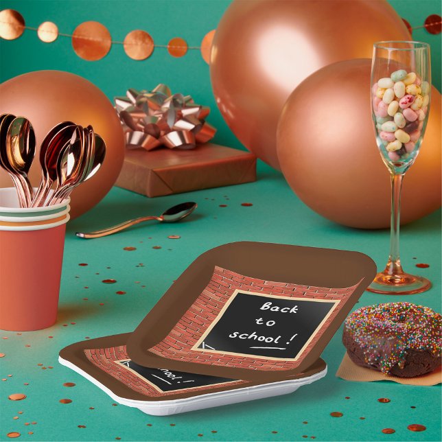 Back To School Chalkboard  Paper Plate (Creator Uploaded)