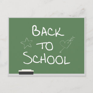 Back to School Chalkboard Postcard