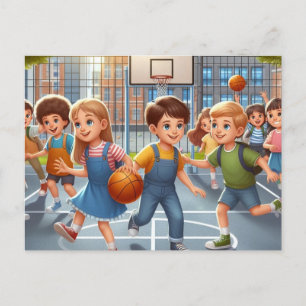 BACK TO SCHOOL CHILDREN HOLIDAY POSTCARD