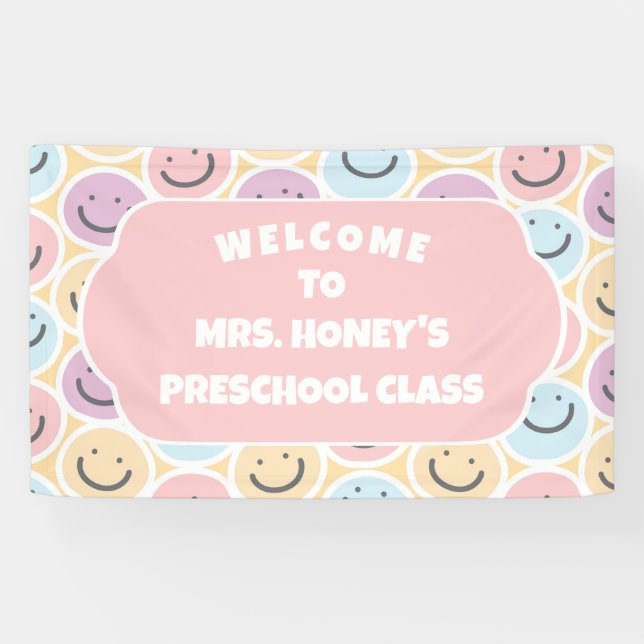 Back to School Classroom Decor Teacher Retro Banner (Horizontal)