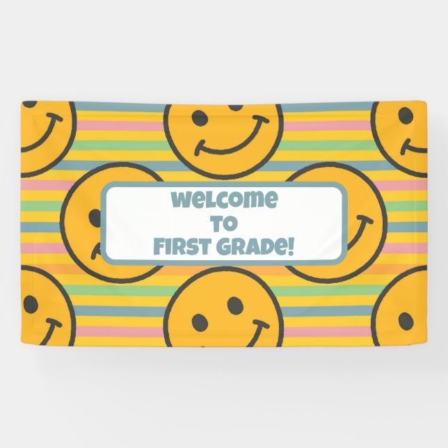 Back to School Classroom Teacher Boho Retro Banner (Horizontal)