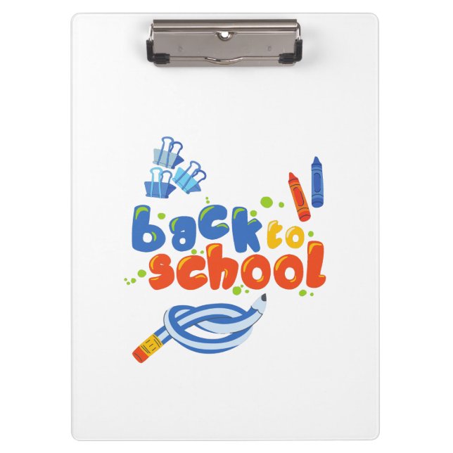 back to school clipboard (Front)