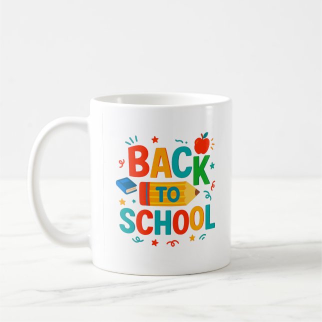 Back to school  coffee mug (Left)
