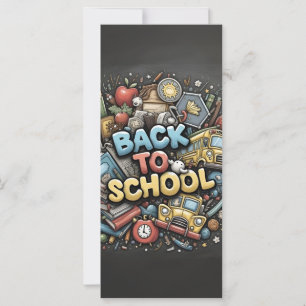Back To School – Colourful Chalkboard Design