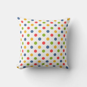 "Back To School" Colourful Dots Pillow